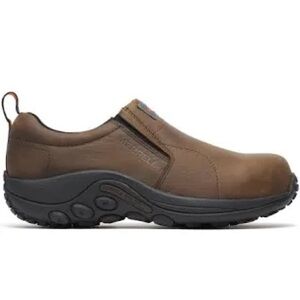 Merrell Work SD Jungle Moc Brown Comp Toe Slip Resistant Shoe Size 11 M